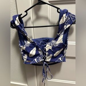 Popflex Active Cap-Sleeved Crop Top (swim)